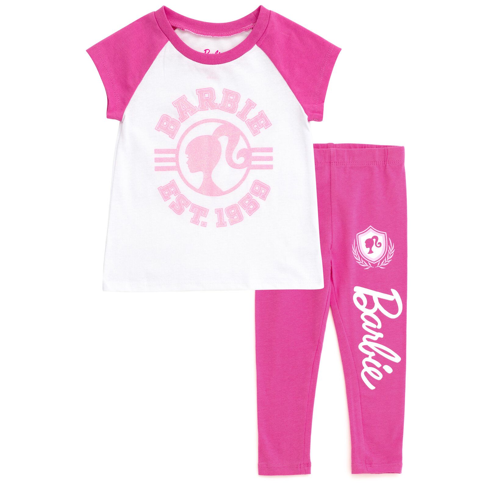 Комплект из футболки и легинсов Barbie для девочек