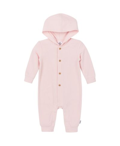 Gerber Baby Girls Hooded Long Sleeve Romper