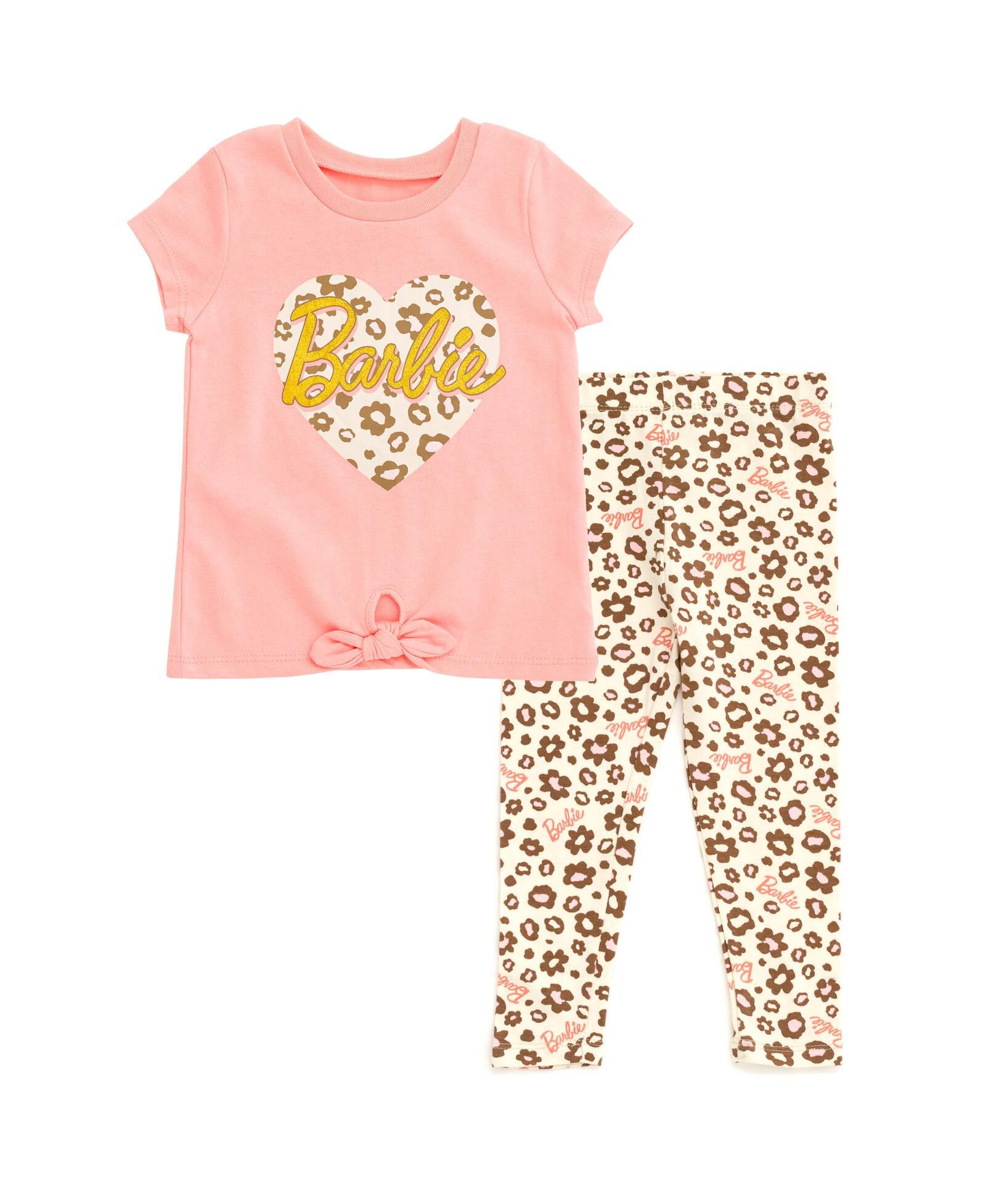 Комплект из футболки и леггинсов Barbie для девочек 2-Piece Set