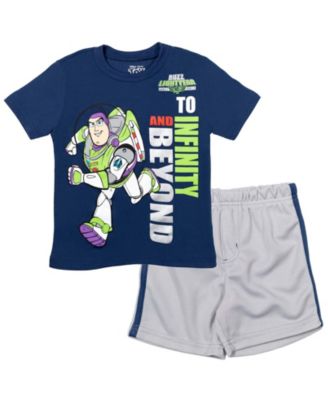 Toy Story Toddler Boys Disney Pixar Woody Buzz Lightyear Bo Peep Rex Athletic T-Shirt Mesh Shorts Outfit Set
