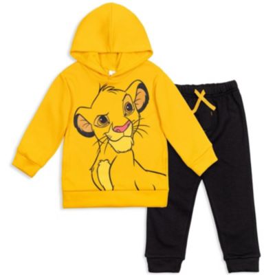 Мужской комплект одежды Disney: флисовая толстовка-худи и штаны с Королем Львом (18 месяцев - 10-12 лет)