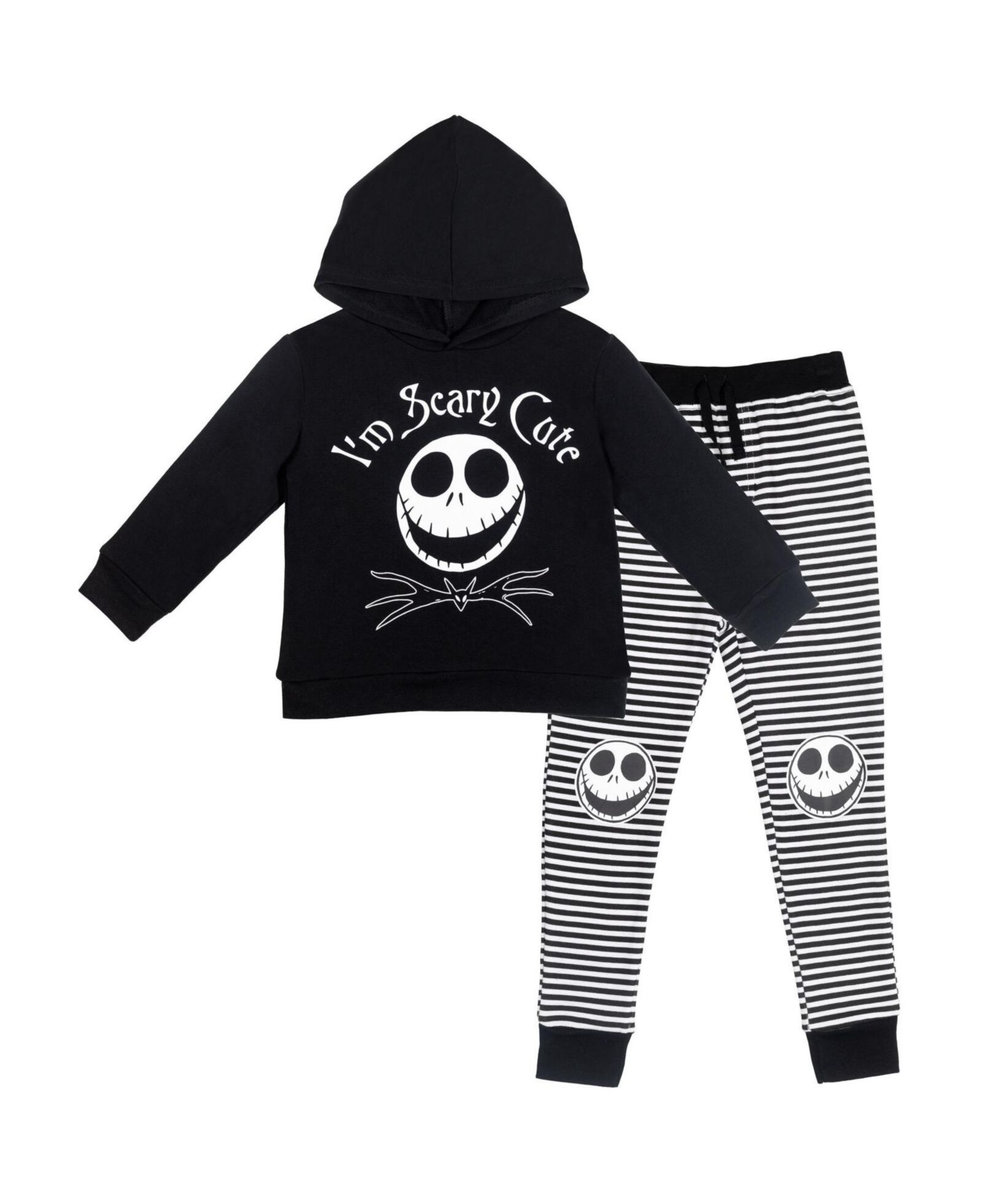 Nightmare Before Christmas комплект худи и брюк из флиса для малышей Jack Skellington