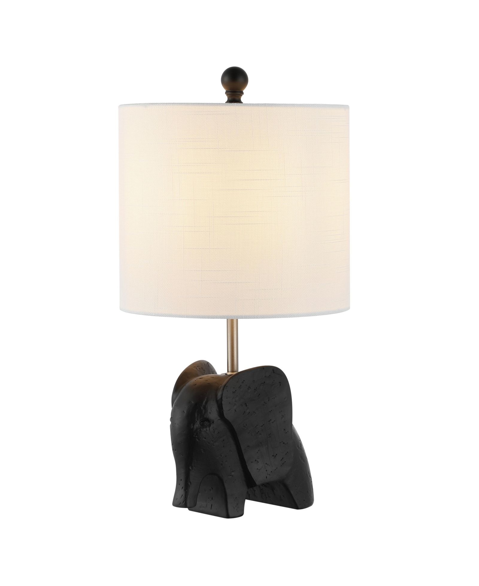 Koda 17.5" Eclectic Southwestern Resin/Iron Elephant LED Kids' Table Lamp, Yellow