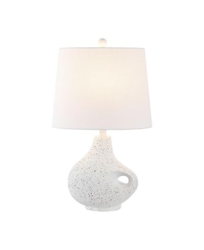 Jonathan Y Charlotte дизайнерская настольная LED лампа 24" White Terrazzo
