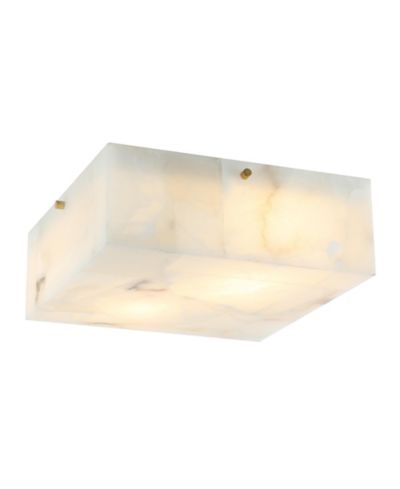 Современный потолочный светильник Giulia 13" LED, белый мрамор/латунь