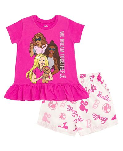 Комплект Barbie: футболка с воланами и шорты для Girls'