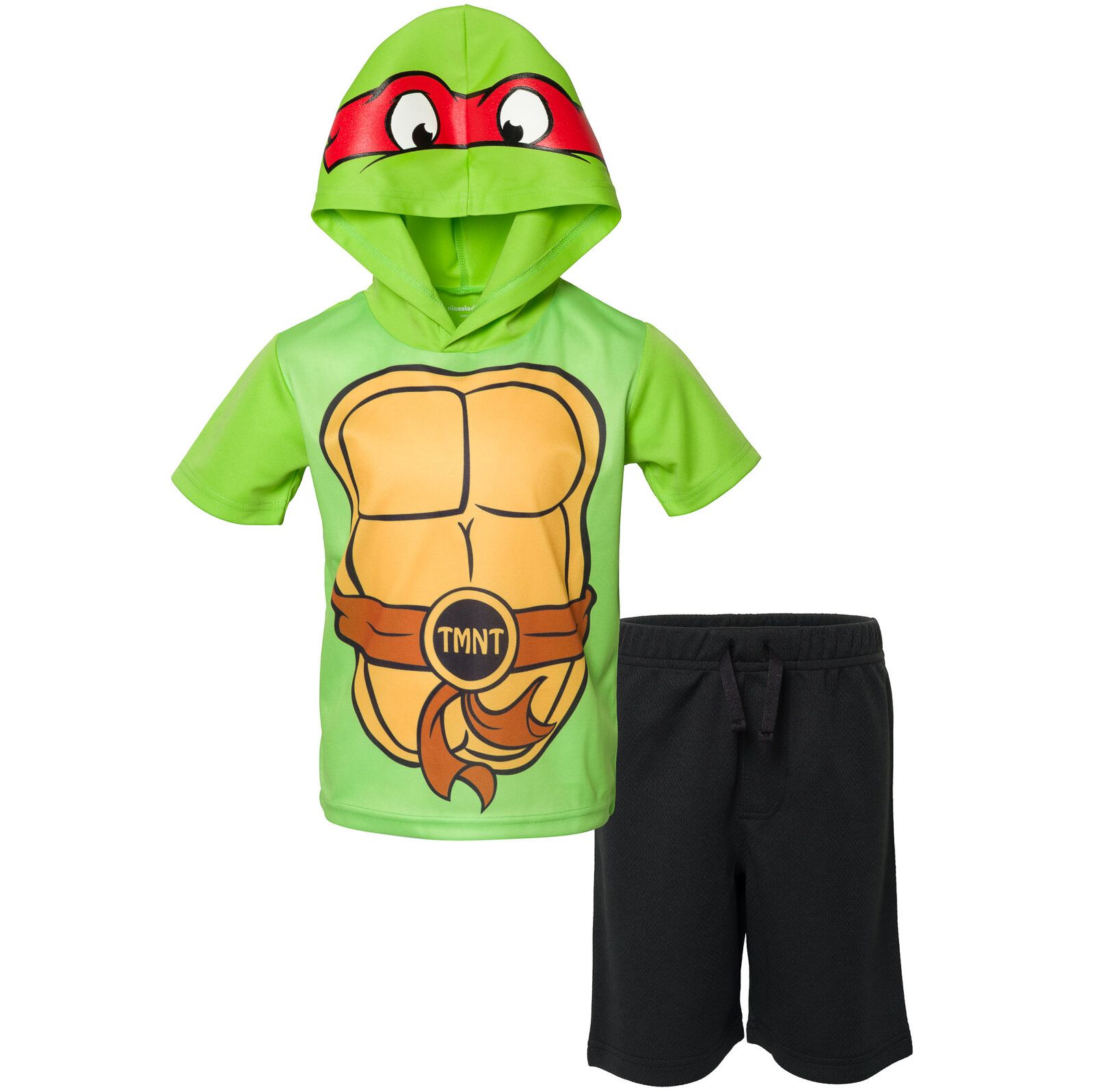 Комплект одежды для мальчиков Teenage Mutant Ninja Turtles: футболка-пуловер Raphael и шорты, сетка