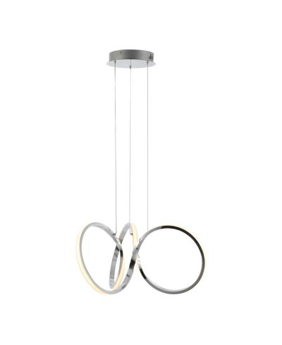 Jonathan Y Helix 24" 1-Light Contemporary Minimalist Aluminum Ribbon Integrated LED Pendant