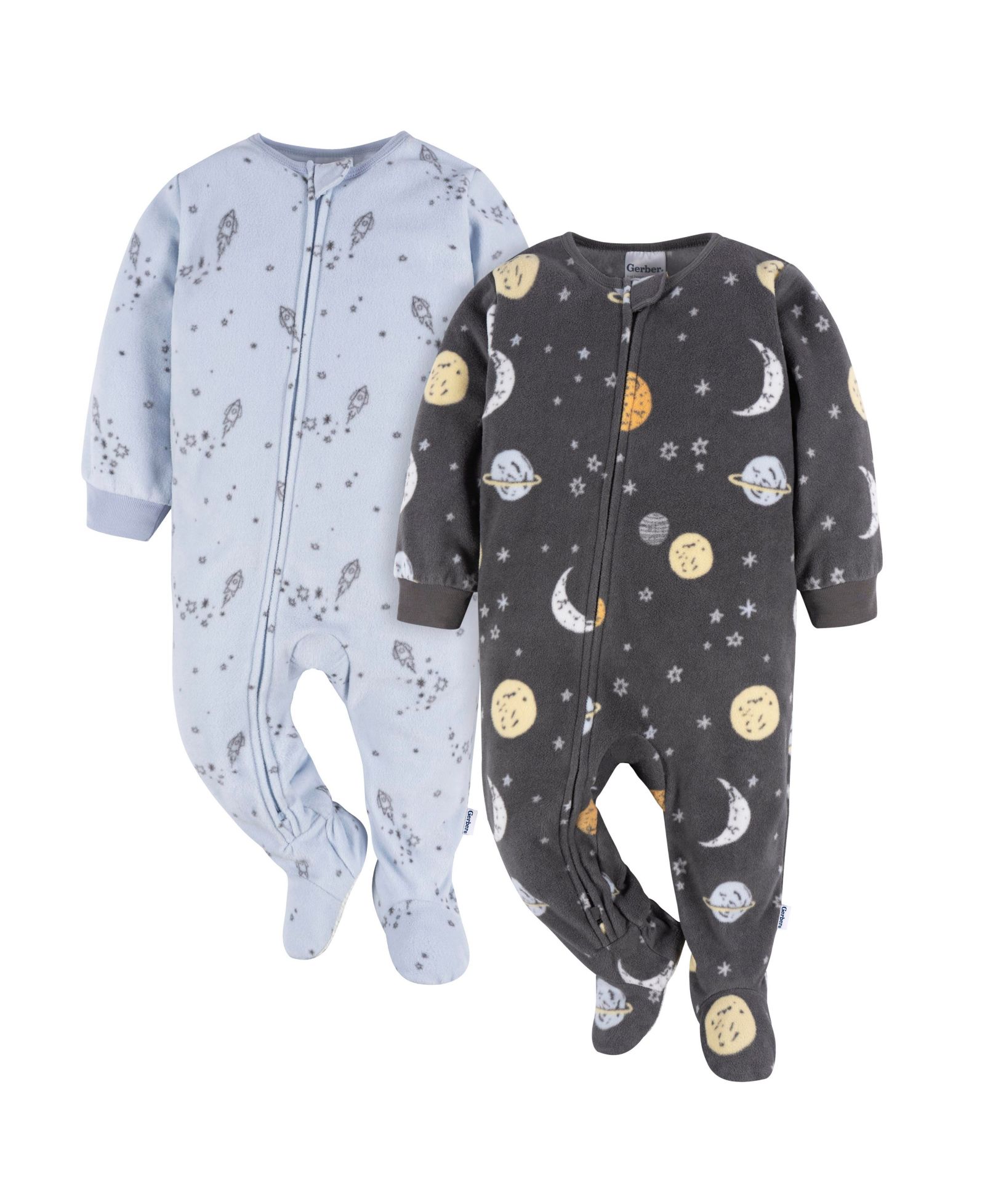 Gerber Baby Boys Blanket Sleepers, 2-pack