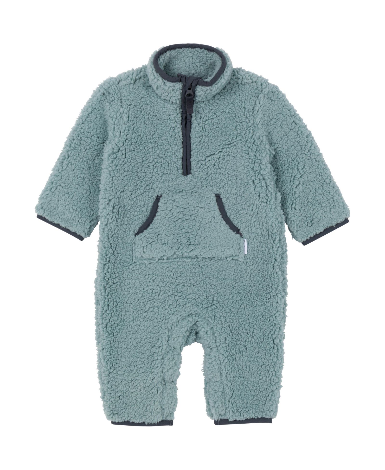 Gerber Baby Girls Fleece Romper with Half Zipper