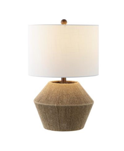 Настольная LED лампа Alma Coastal Rustic Iron/Rope, коричневая