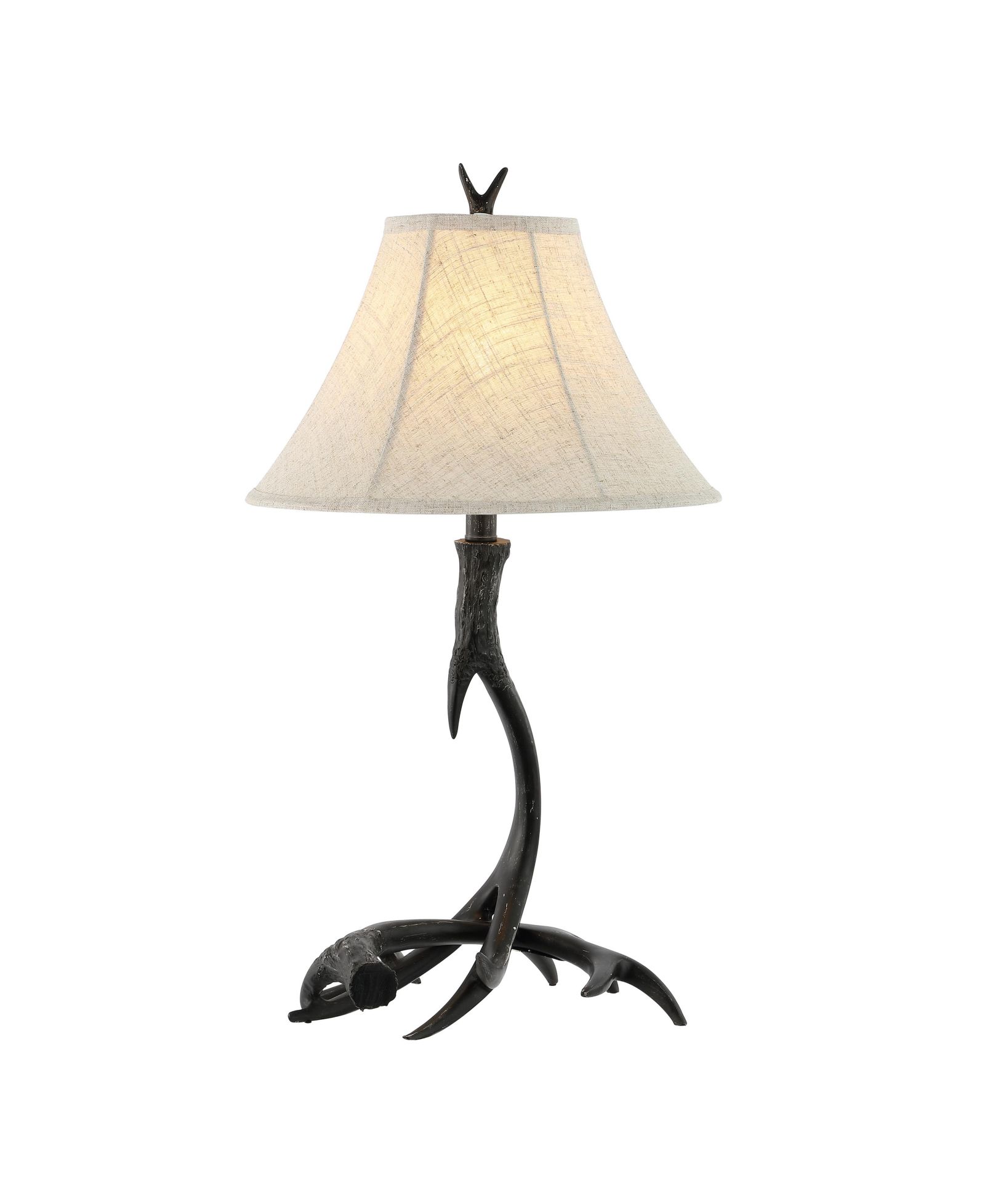 JONATHAN Y Antler Rustic Resin LED Table Lamp