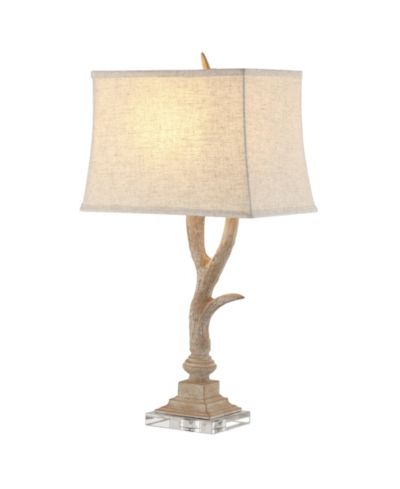 Настольная LED лампа Antler, рустик, бежевый/прозрачный, 29.5"