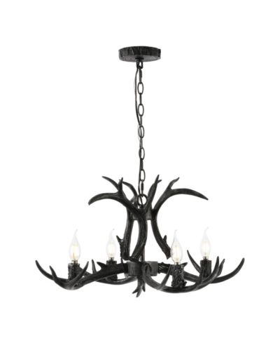 Люстра Eldora 26" Adjustable Resin Antler 4-Light LED Black