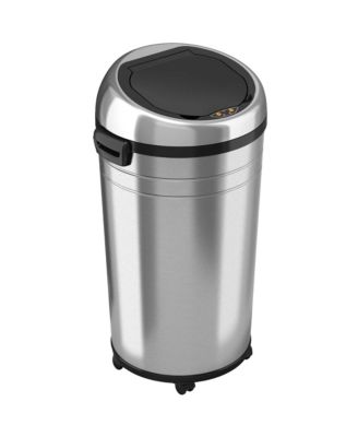 Мусорное ведро iTouchless 87 Liter / 23 Gallon Round Stainless Steel Sensor