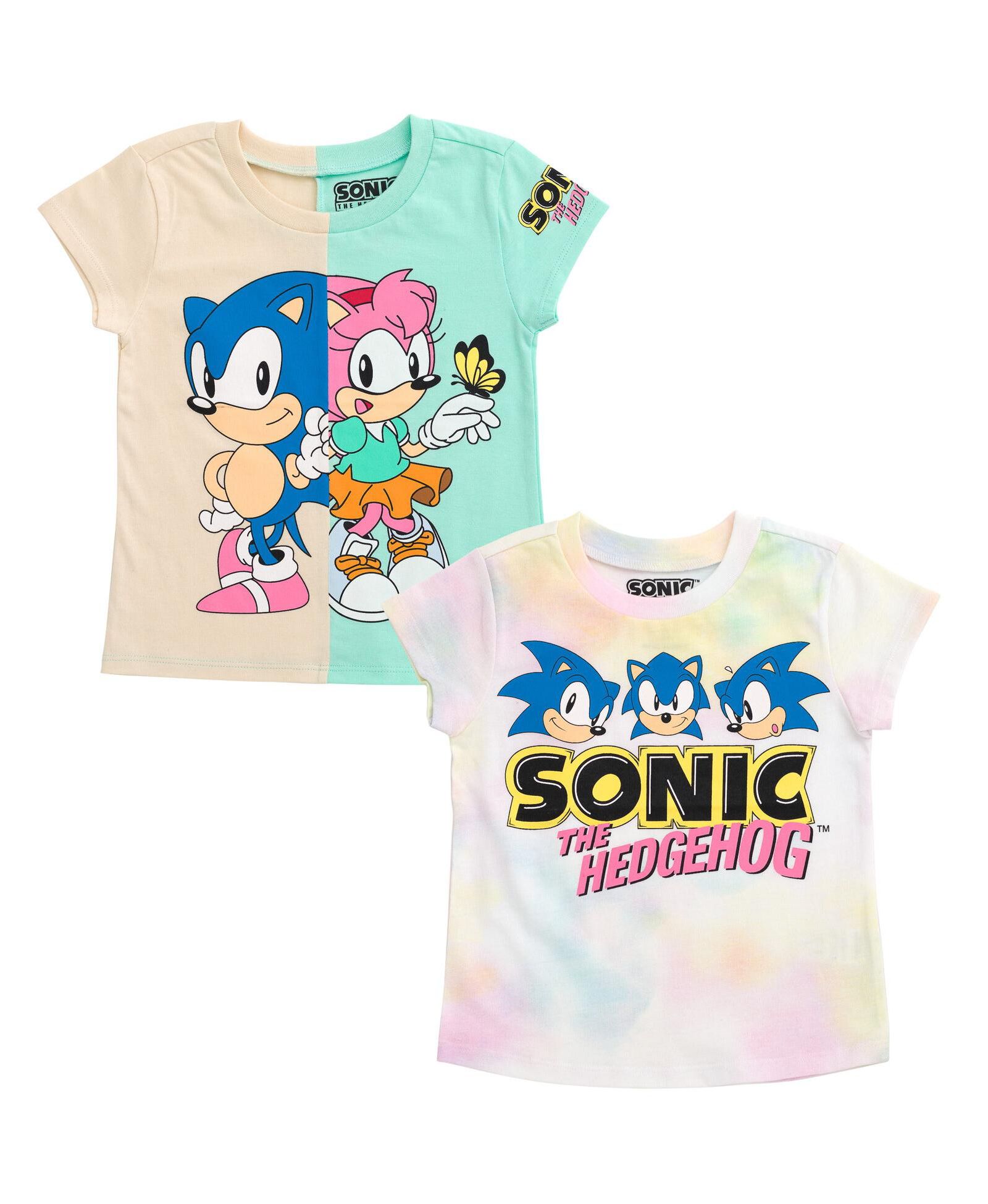 Sega Футболки для малышей Sonic the Hedgehog Rosy The Rascal, набор из 2 штук