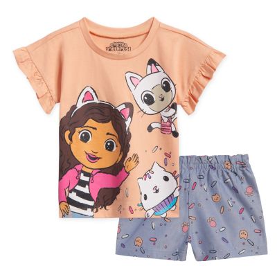 Комплект одежды Gabby's Dollhouse для девочек: футболка и шорты chambray