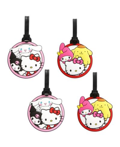 Набор бирок для багажа Hello Kitty Sanrio Luggage Tag and Friends PVC, 4 шт.