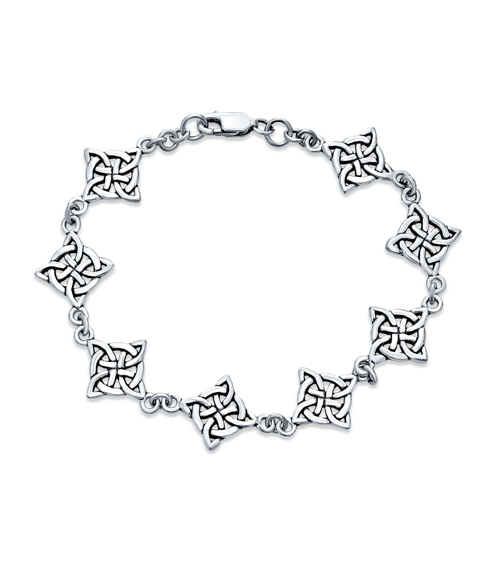 Браслет Bling Jewelry Celtic Trinity из стерлингового серебра