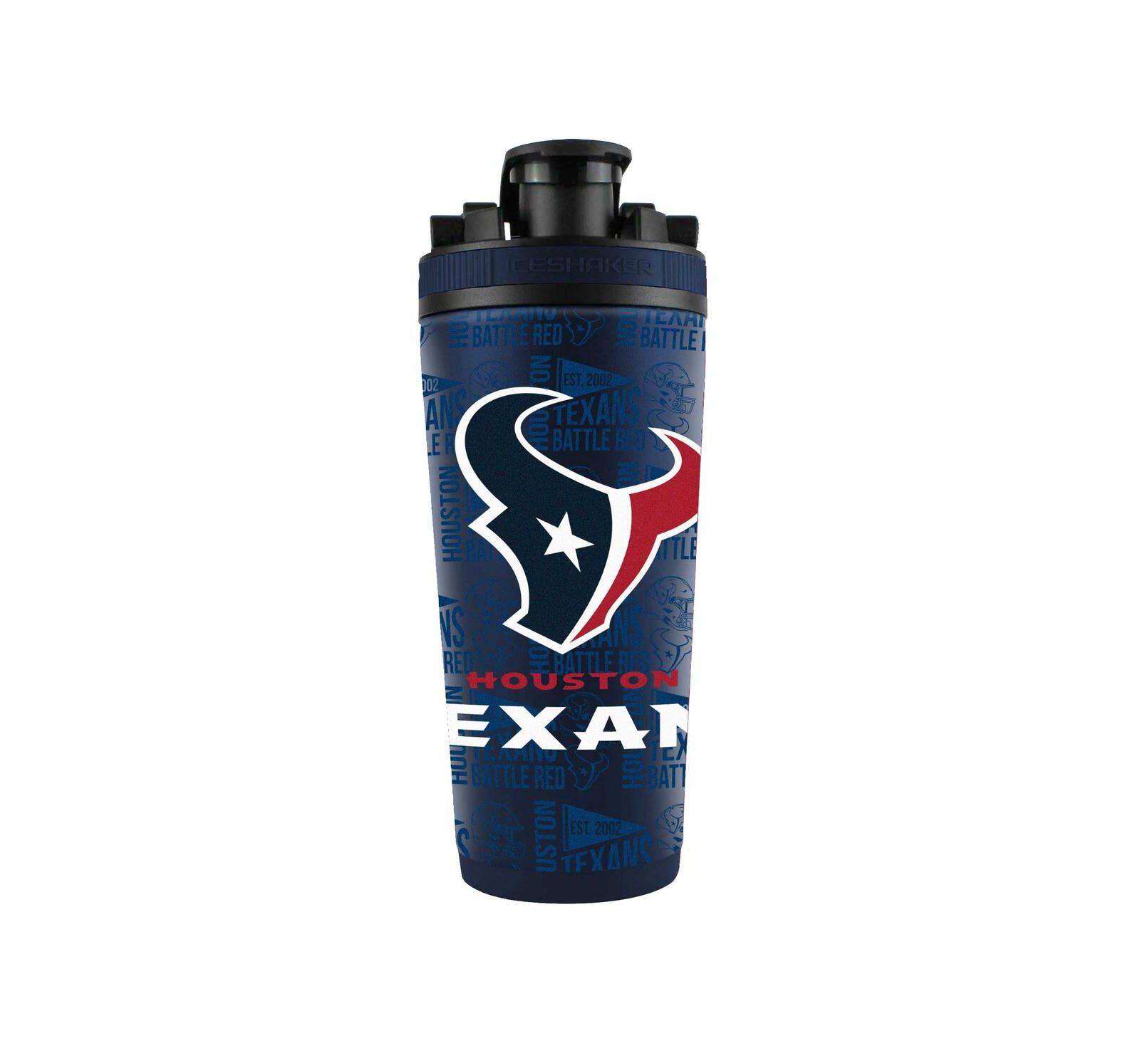 Бутылка для льда Ice Shaker Houston Texans 26oz. 4D из нержавеющей стали