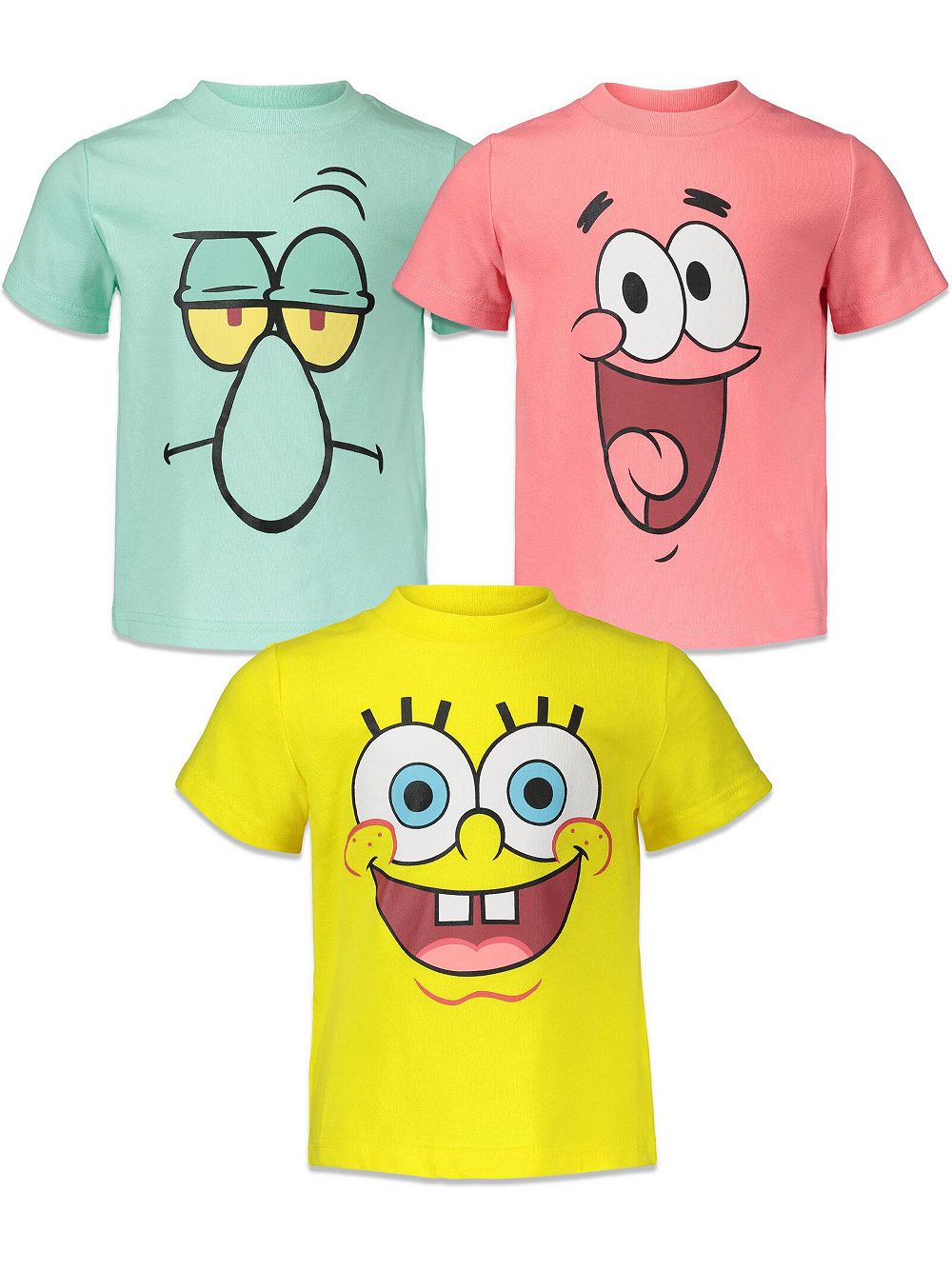 Футболки Nickelodeon Boys SpongeBob SquarePants Squidward 3 шт