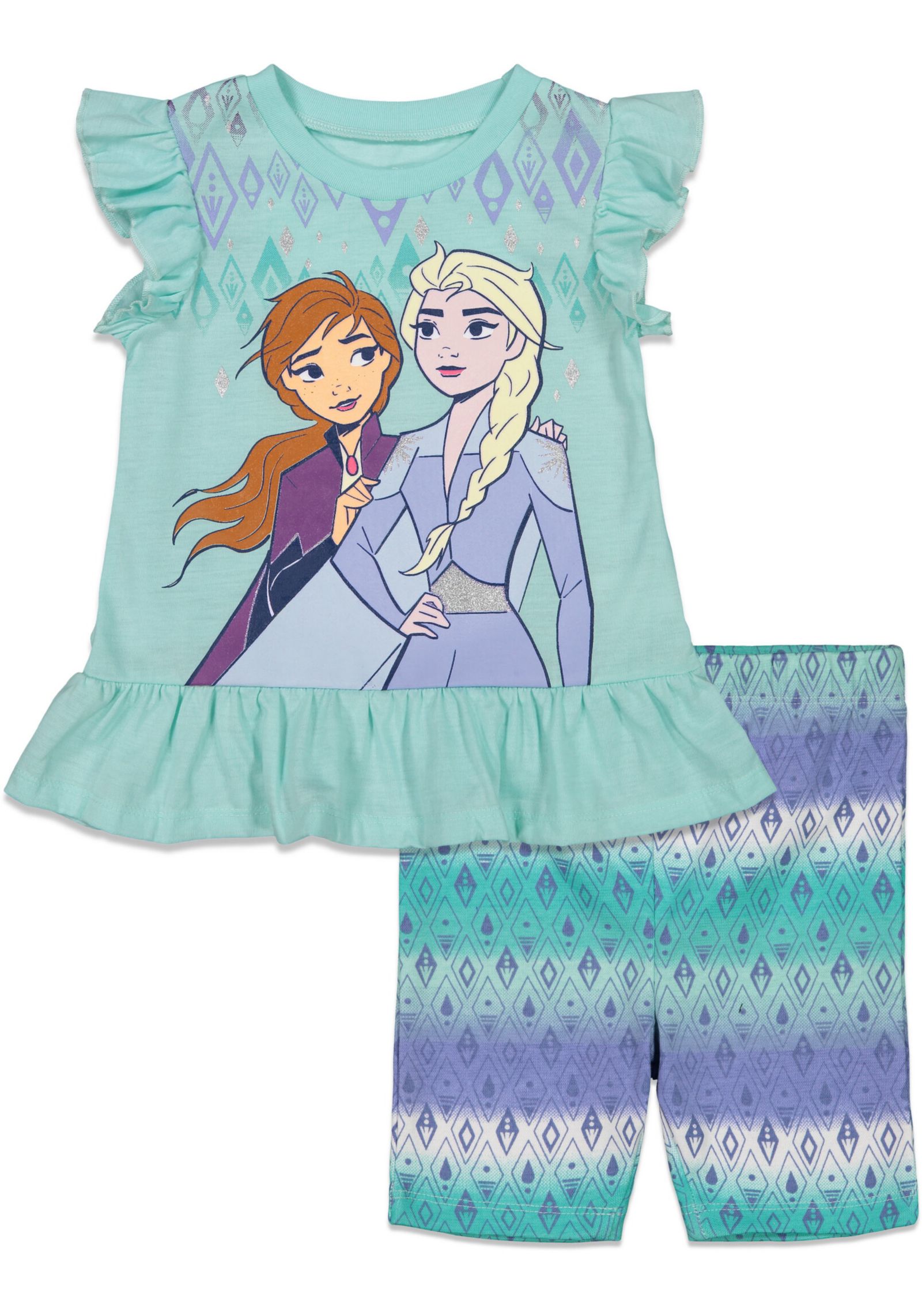 Детский комплект: майка и велосипедки Frozen
