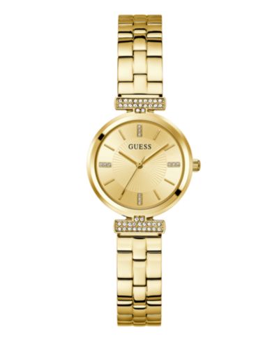 GUESS Women's Analog Gold Steel Watch 28mm