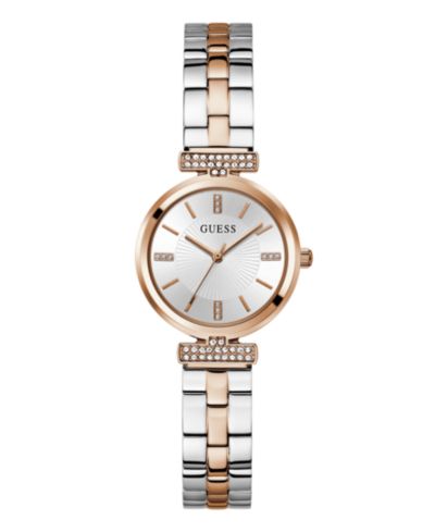 GUESS Женские аналоговые часы Two-Tone Steel 28mm