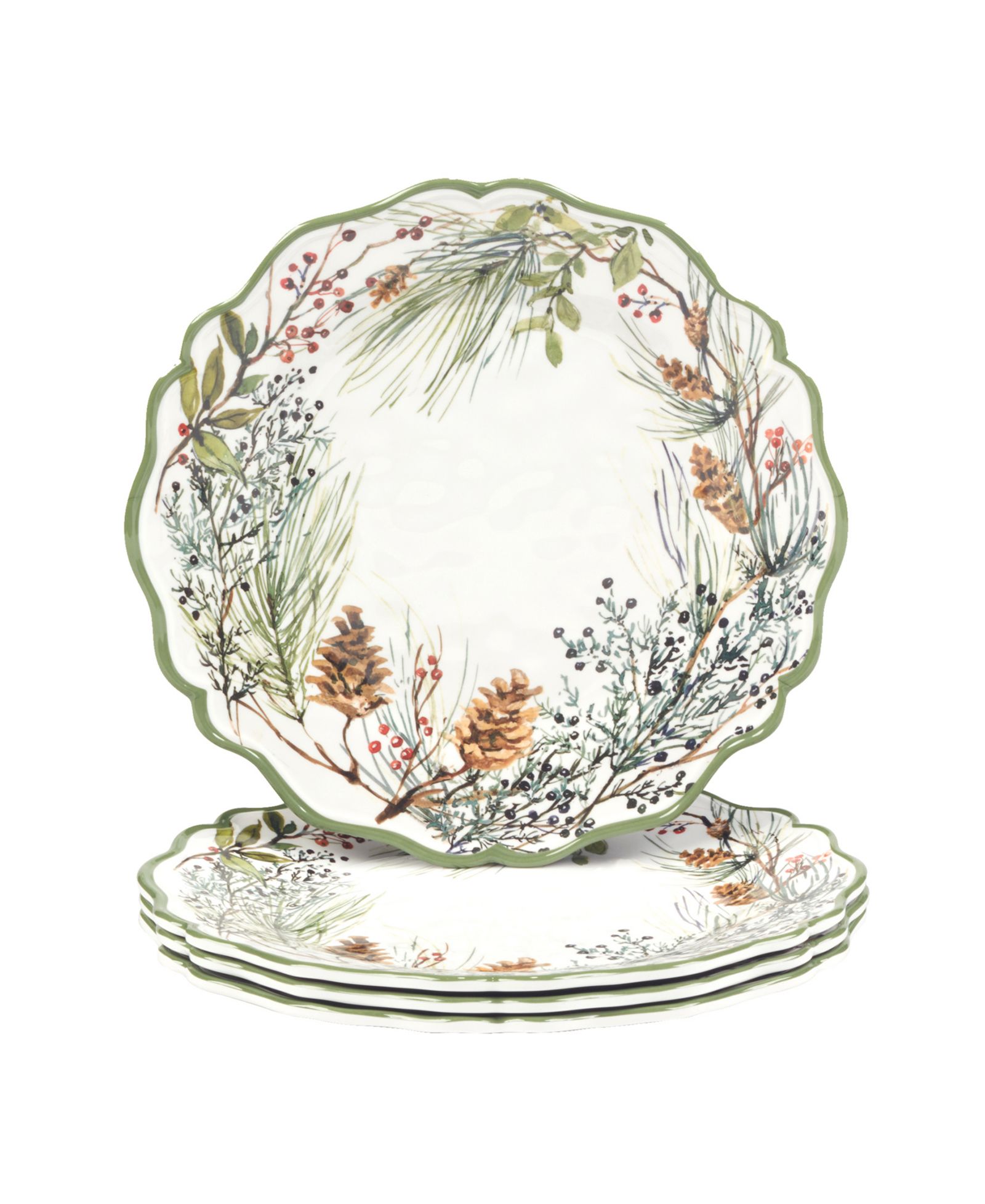 Набор обеденных тарелок Certified International Winters Forest, 4 шт