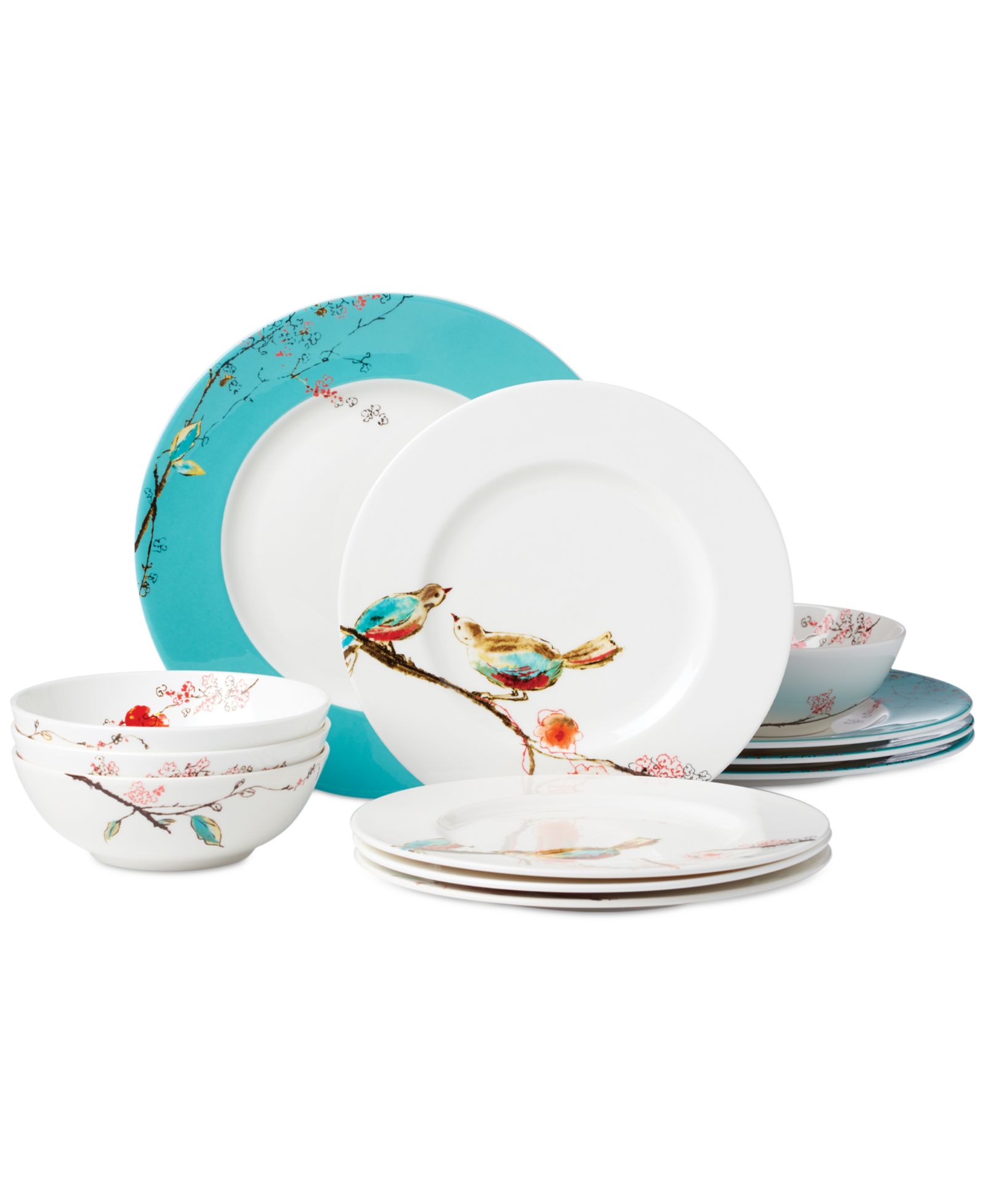 Lenox Chirp 12 Pc. Dinnerware Set, Service for 4