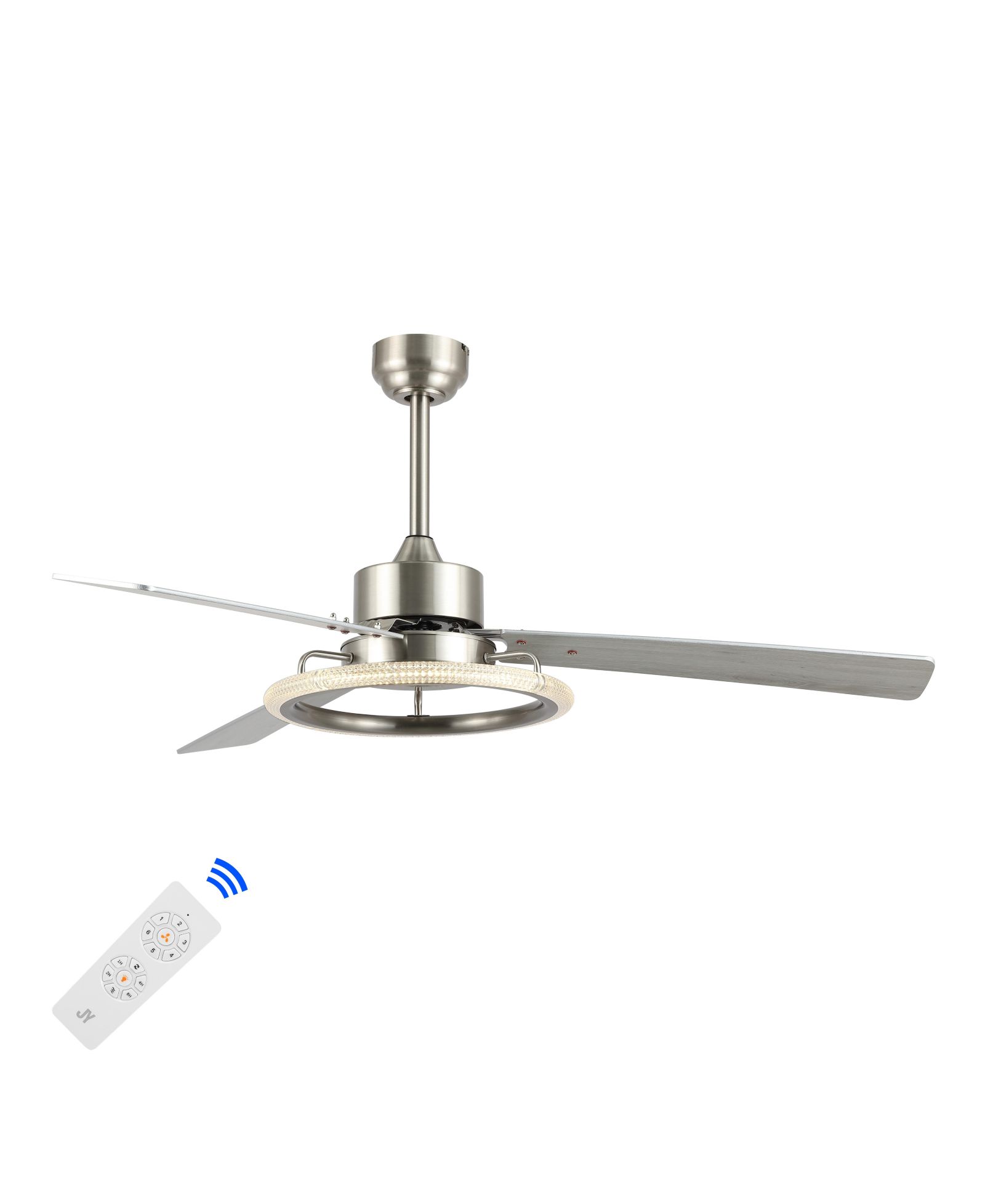 Jonathan Y Современная потолочная люстра Remy 52" 1-Light Modern Industrial Iron/Acrylic Integrated LED