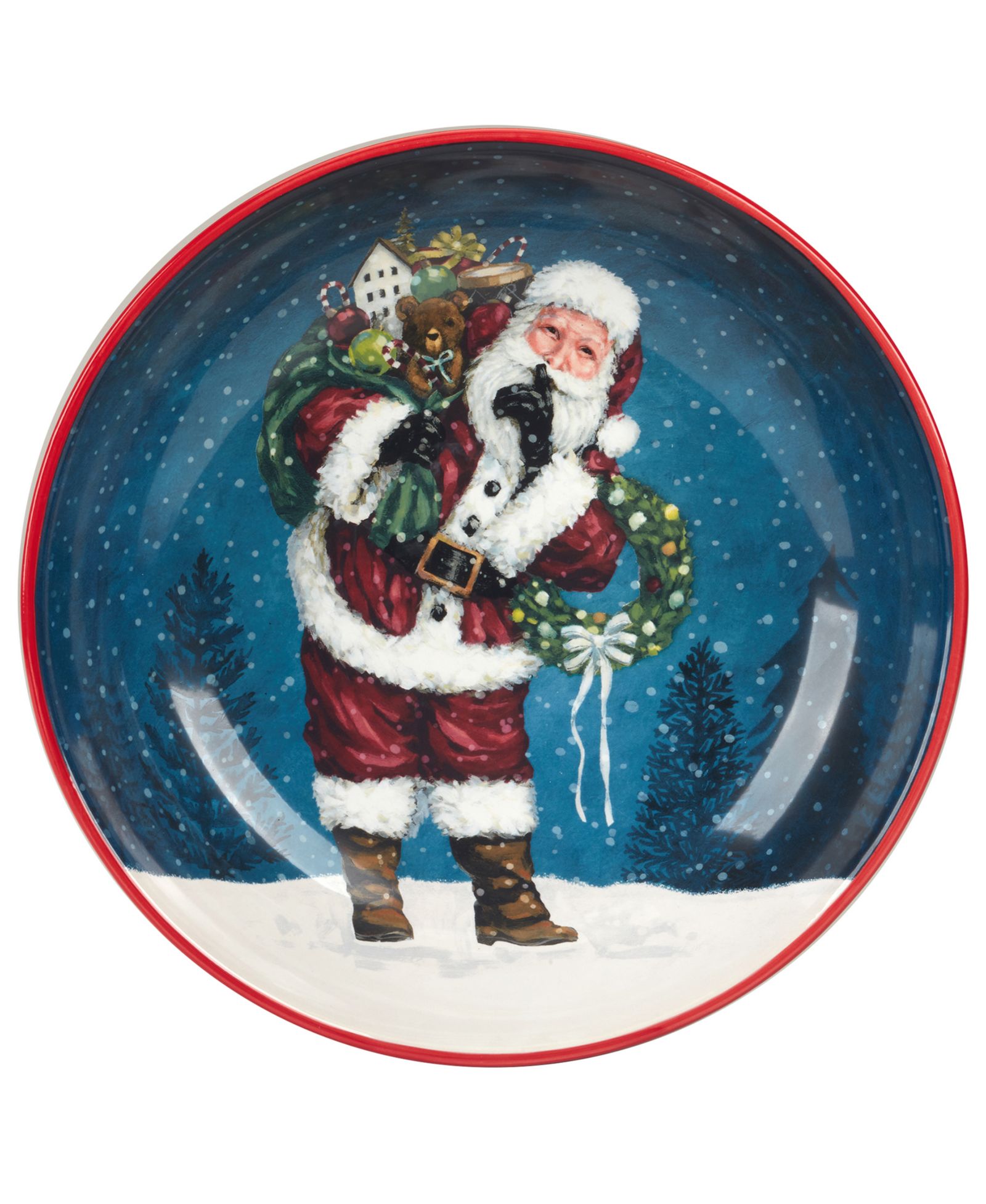 Сервировочная чаша Certified International Santa's Secret