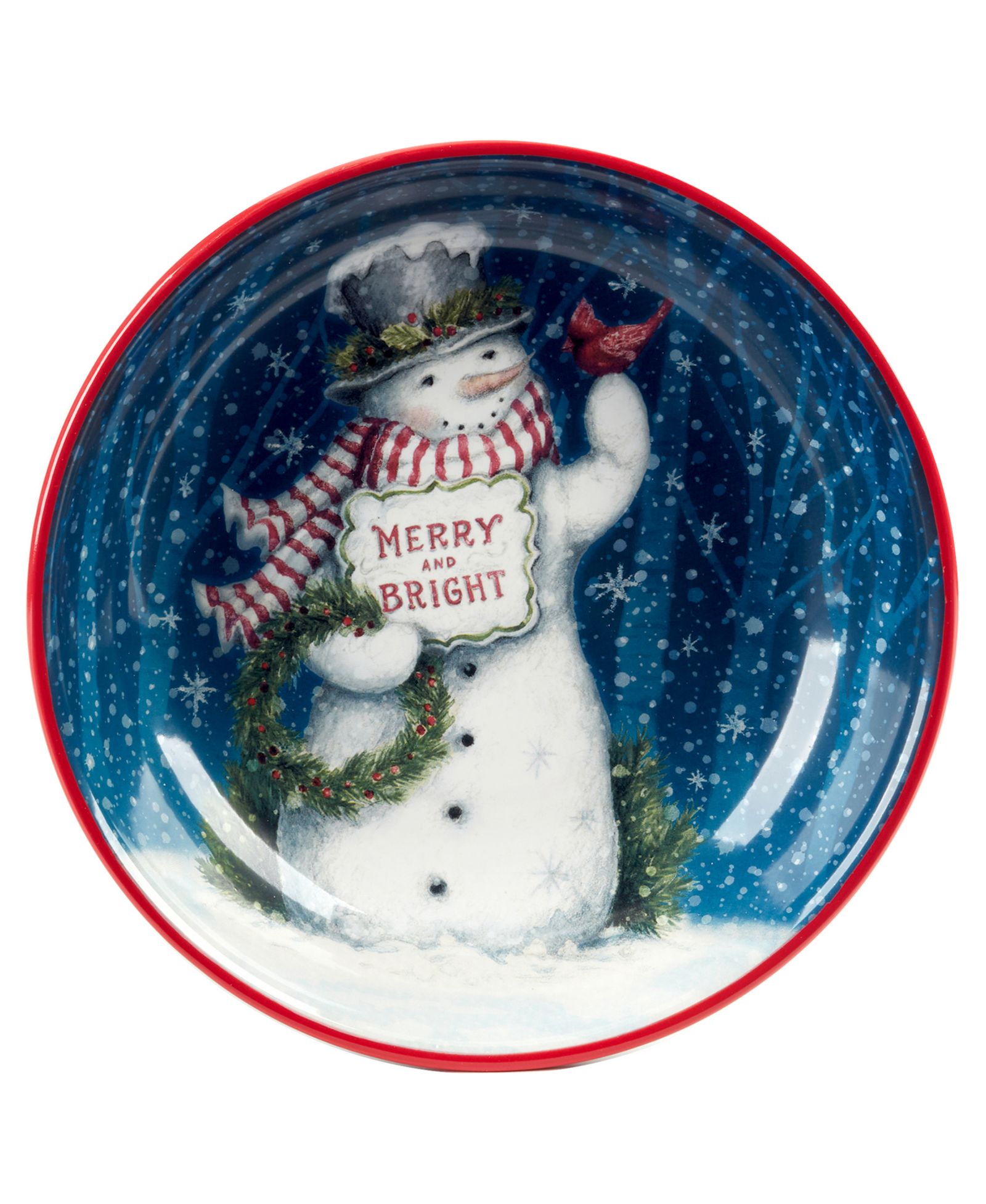 Certified International Декоративная чаша Snowman Greetings