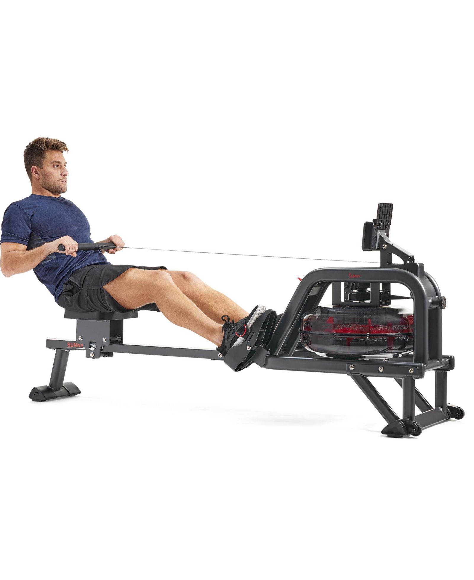 Гребной тренажер Sunny Health & Fitness Smart Obsidian Surge 500 m