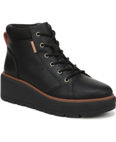 Black/Black Faux Leather