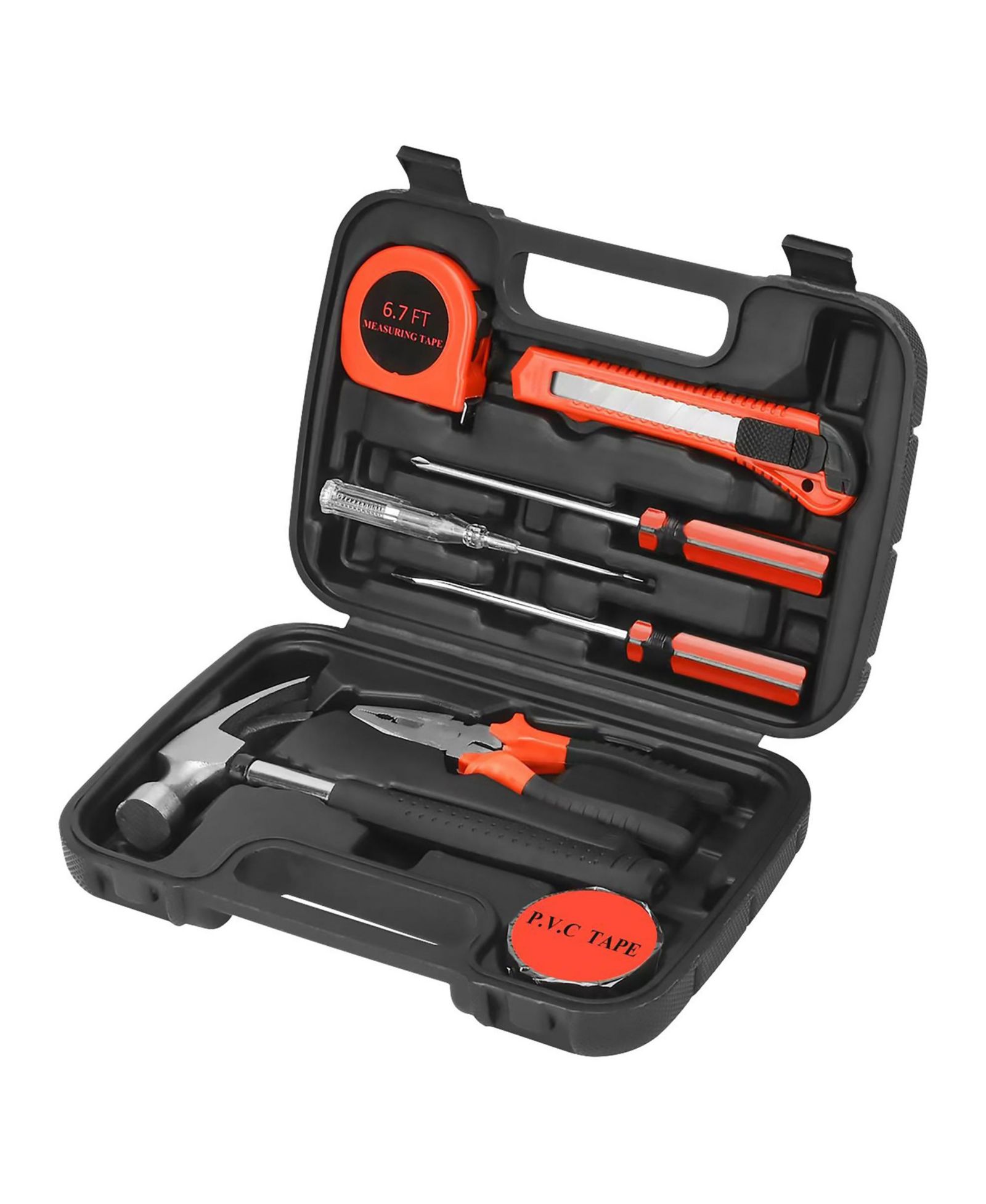 PURSONIC 9 Piece Household Handy Solutions Tool Set for Everyday Tasks