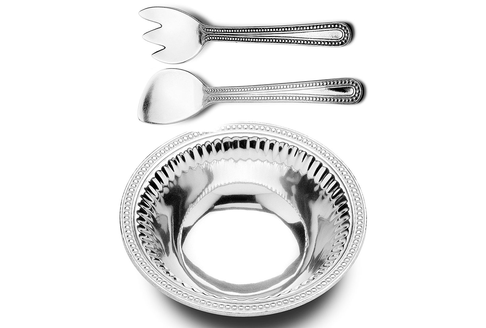 Wilton Armetale набор для салата Flutes and Pearls, 3 предмета