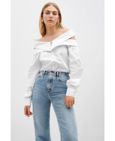 Marcella Women's Vesper Oversized Cotton Poplin Button-Down Oxford Shirt