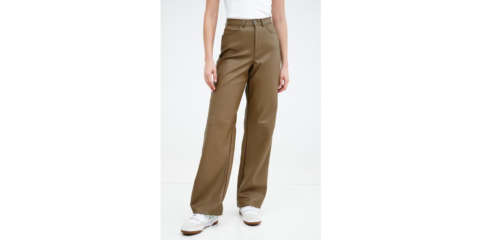 Marcella Women's Julien High-Waisted Wide-Leg Faux Leather Pants