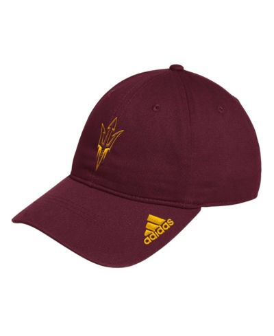 Мужская кепка Adidas Maroon Arizona State Sun Devils Locker Room Logo Slouch Adjustable