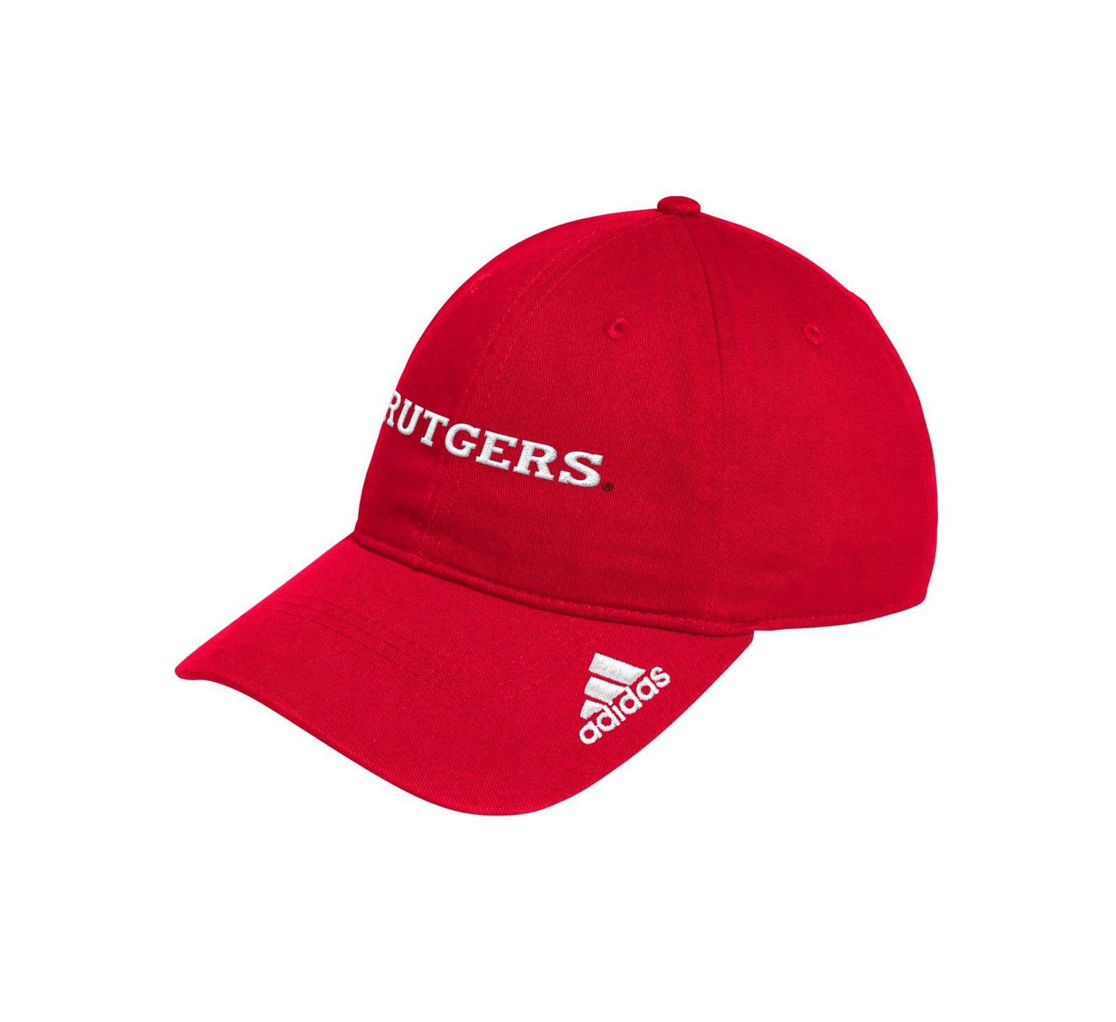 Adidas Men's Scarlet Rutgers Scarlet Knights Locker Room Wordmark Slouch Adjustable Hat