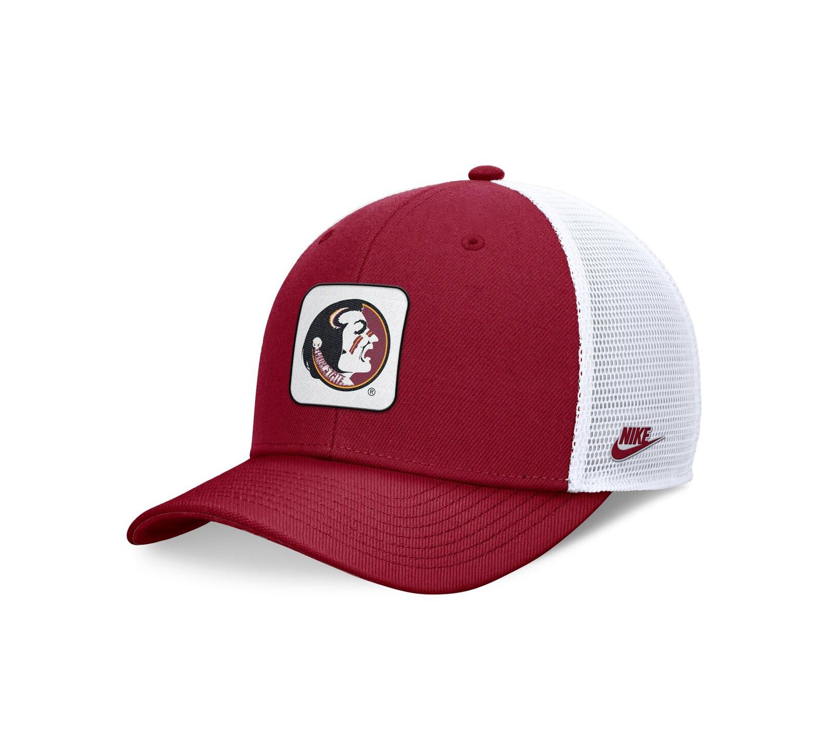 Nike Мужская кепка trucker Florida State Seminoles Legacy Rise Mascot, Garnet/White