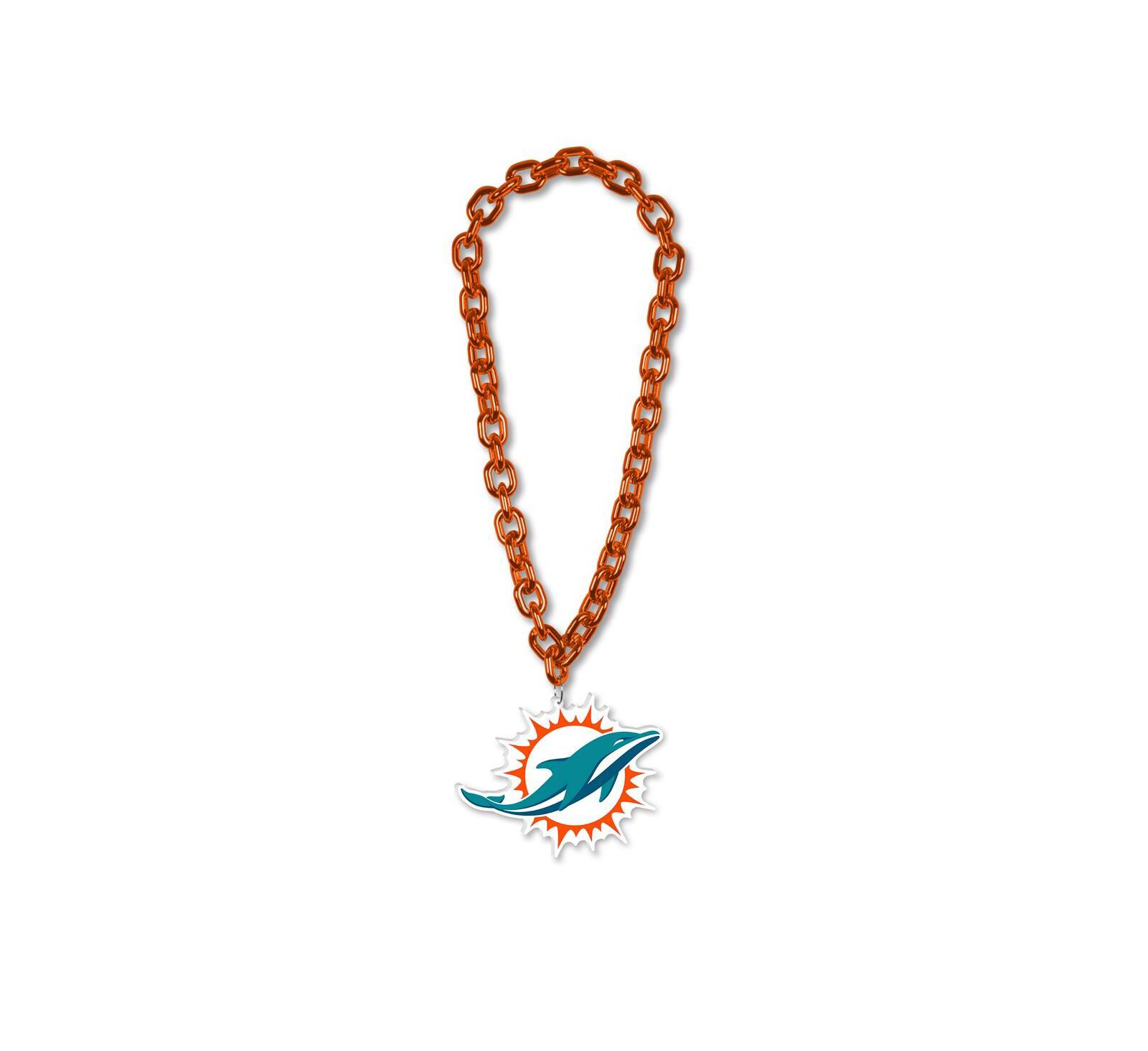 Wincraft Miami Dolphins Big Chain Logo Plastic Necklace