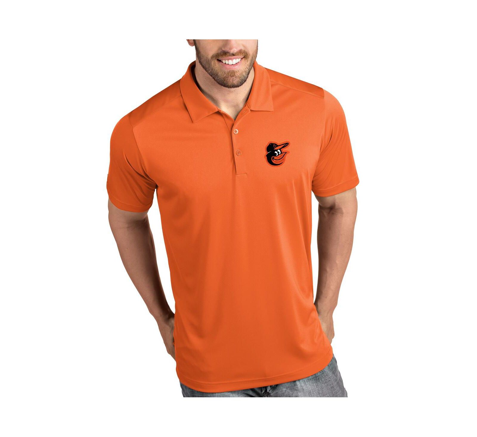 Поло Antigua Men's Orange Baltimore Orioles Tribute