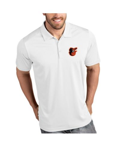 Antigua Men's White Baltimore Orioles Tribute Polo