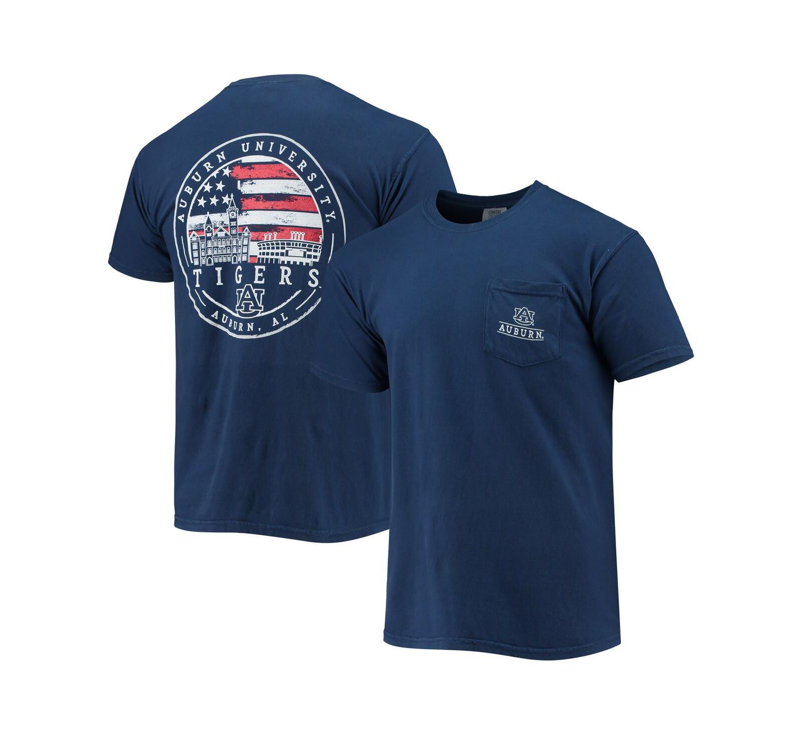 Image One Мужская футболка Auburn Tigers Campus Americana темно-синяя
