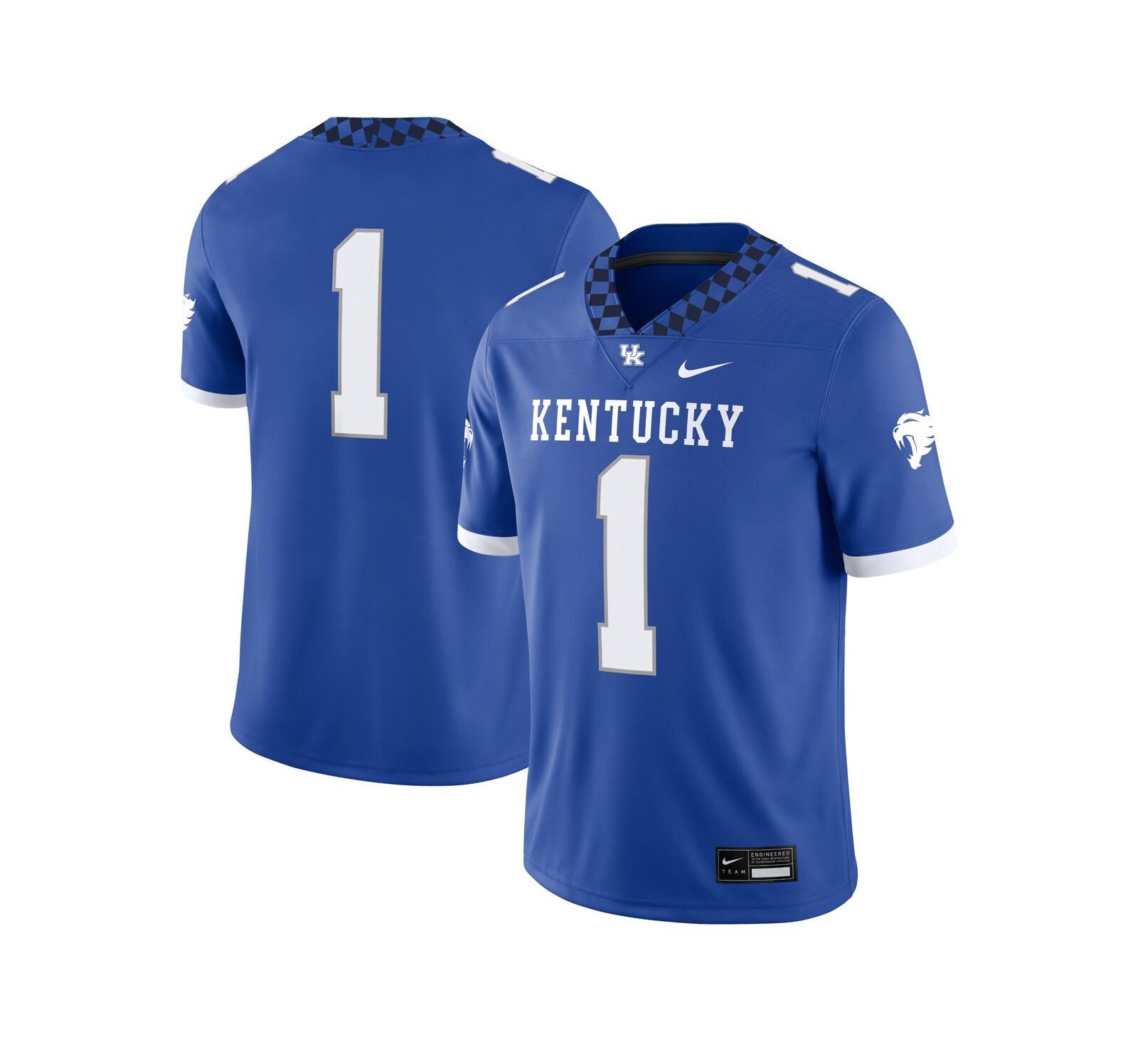 Nike Men's #1 Royal Kentucky Wildcats Game Jersey