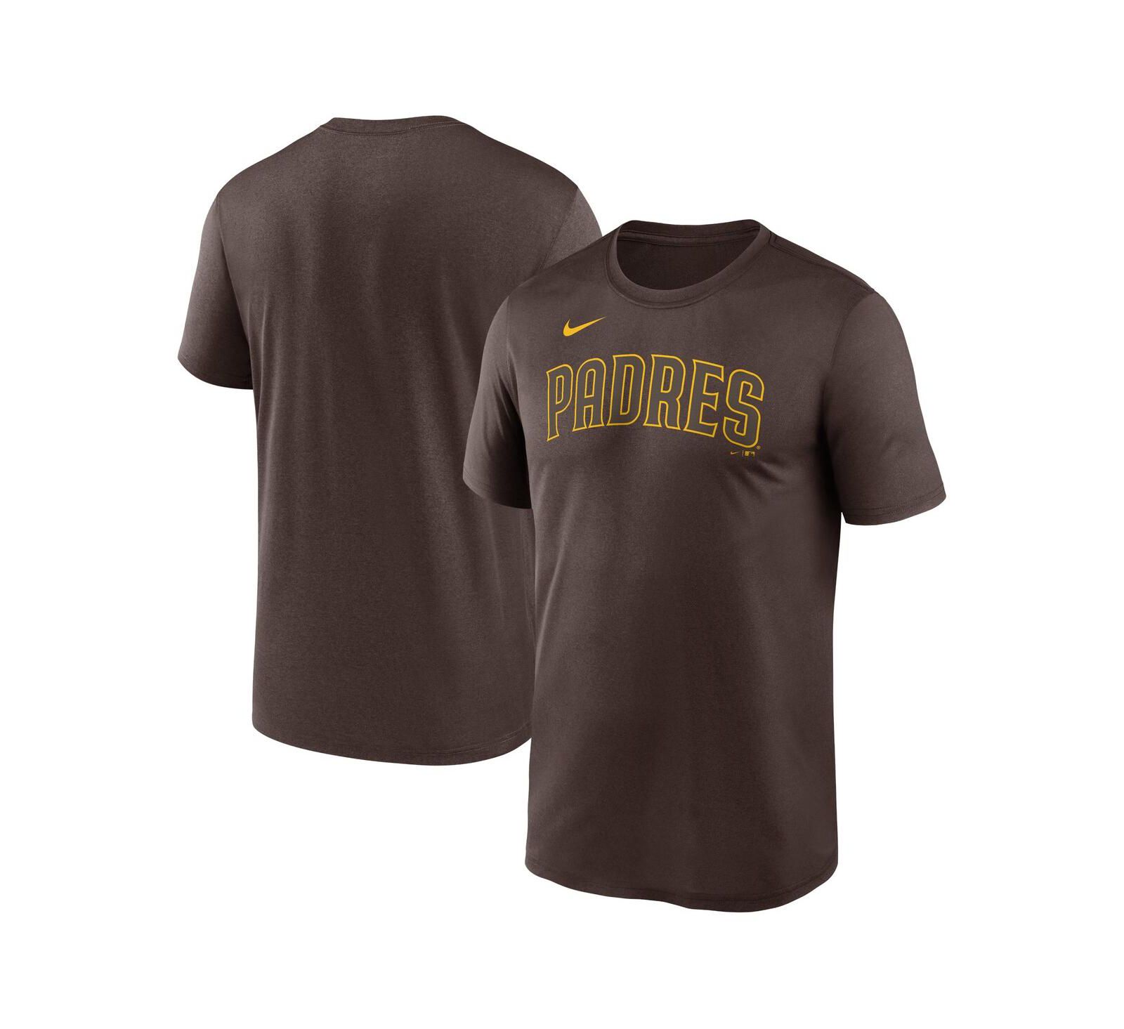 Футболка Nike San Diego Padres Fuse Legend для мужчин коричневого цвета