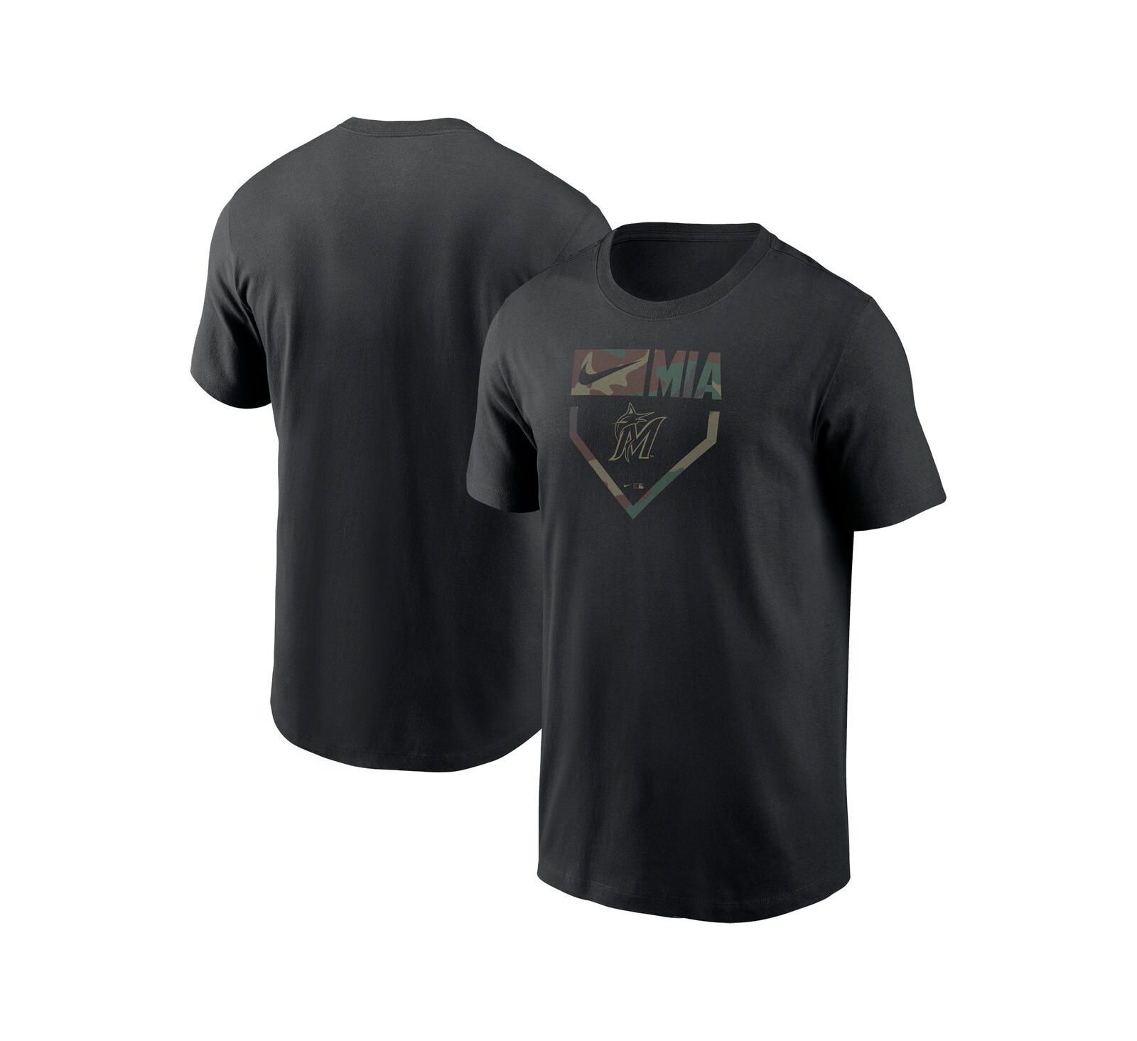 Мужская футболка Nike Black Miami Marlins Camo