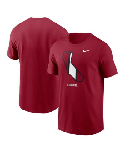 Мужская футболка Nike Cardinal Stanford Cardinal Campus State Shape T-Shirt